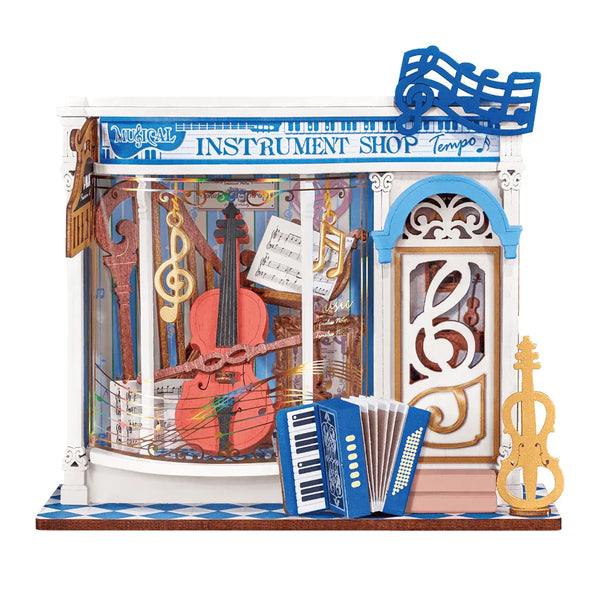 Melody Instrument Shop (DS047) - Tiny Store Miniature House Kit