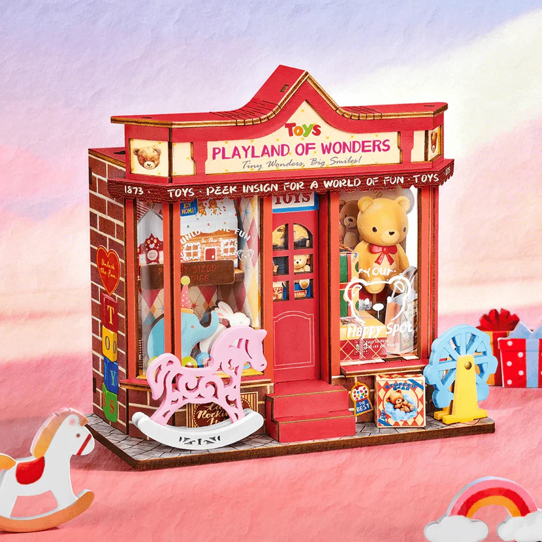 Rolife Whimsy Toy Shop (DS044) - Tiny Store Miniature House Kit
