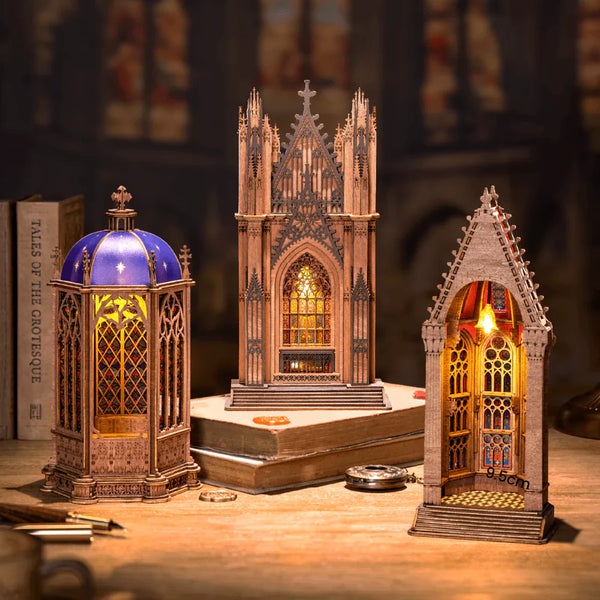 Geometric Cathedral TGA03 | LED Gothic Architecture Model