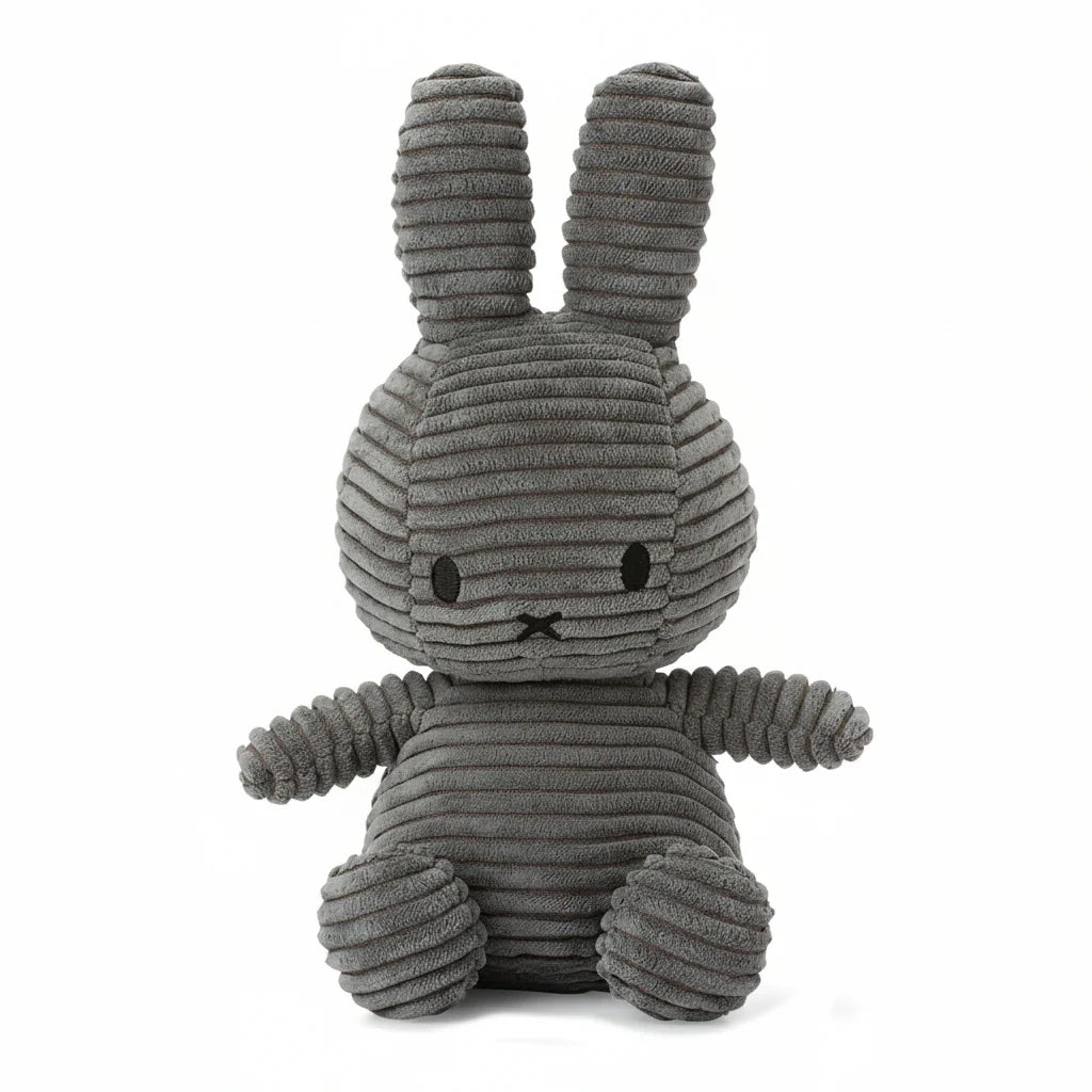 Miffy ECO Corduroy - Grey 23cm-9"