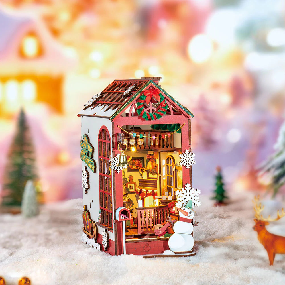 Robotime Rolife ROKR Book Nook Christmas Indoor Scene TGC07