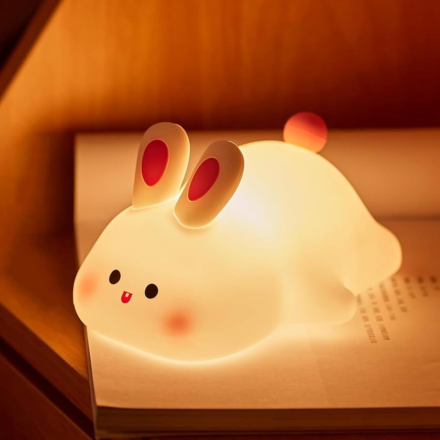 Big face rabbit Silicone Night Light