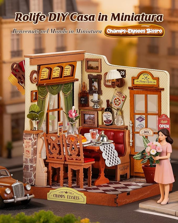 Rolife Miniature House Champs-Élysées Bistro