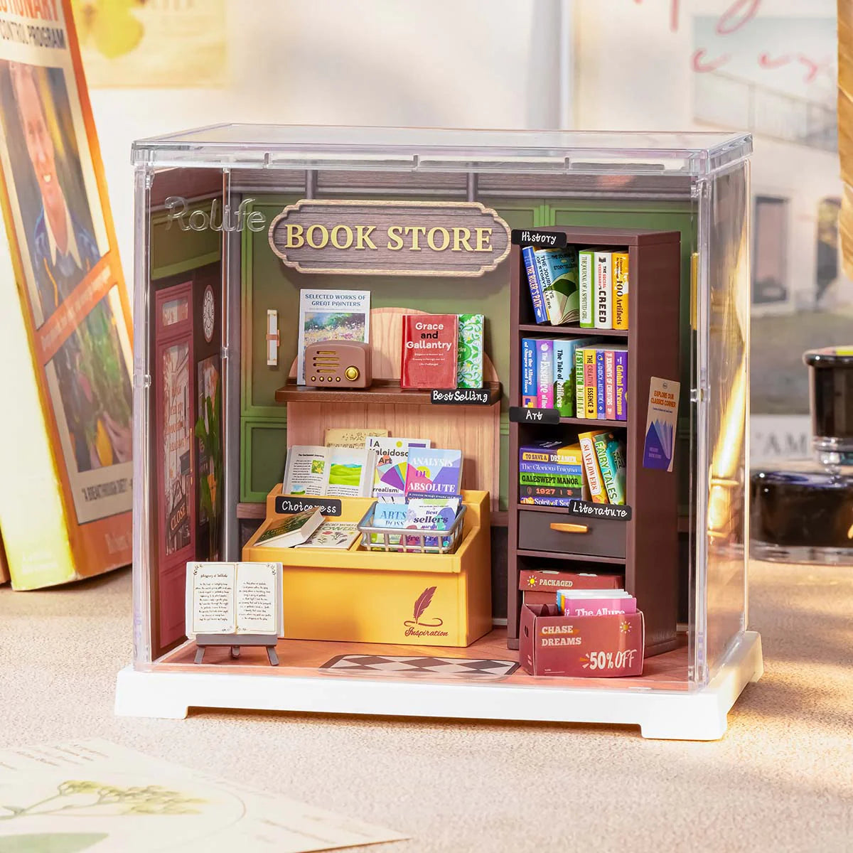 Rolife Memory Book Store (DWS04B) - Super Creator Mini Room Kit