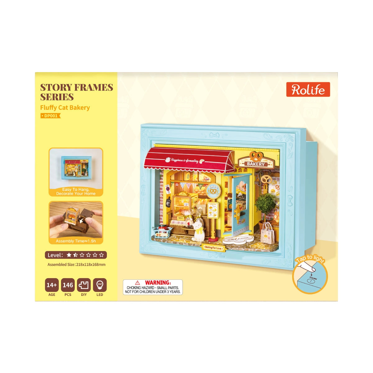 Rolife Fluffy Cat Bakery 3D Wooden Puzzle