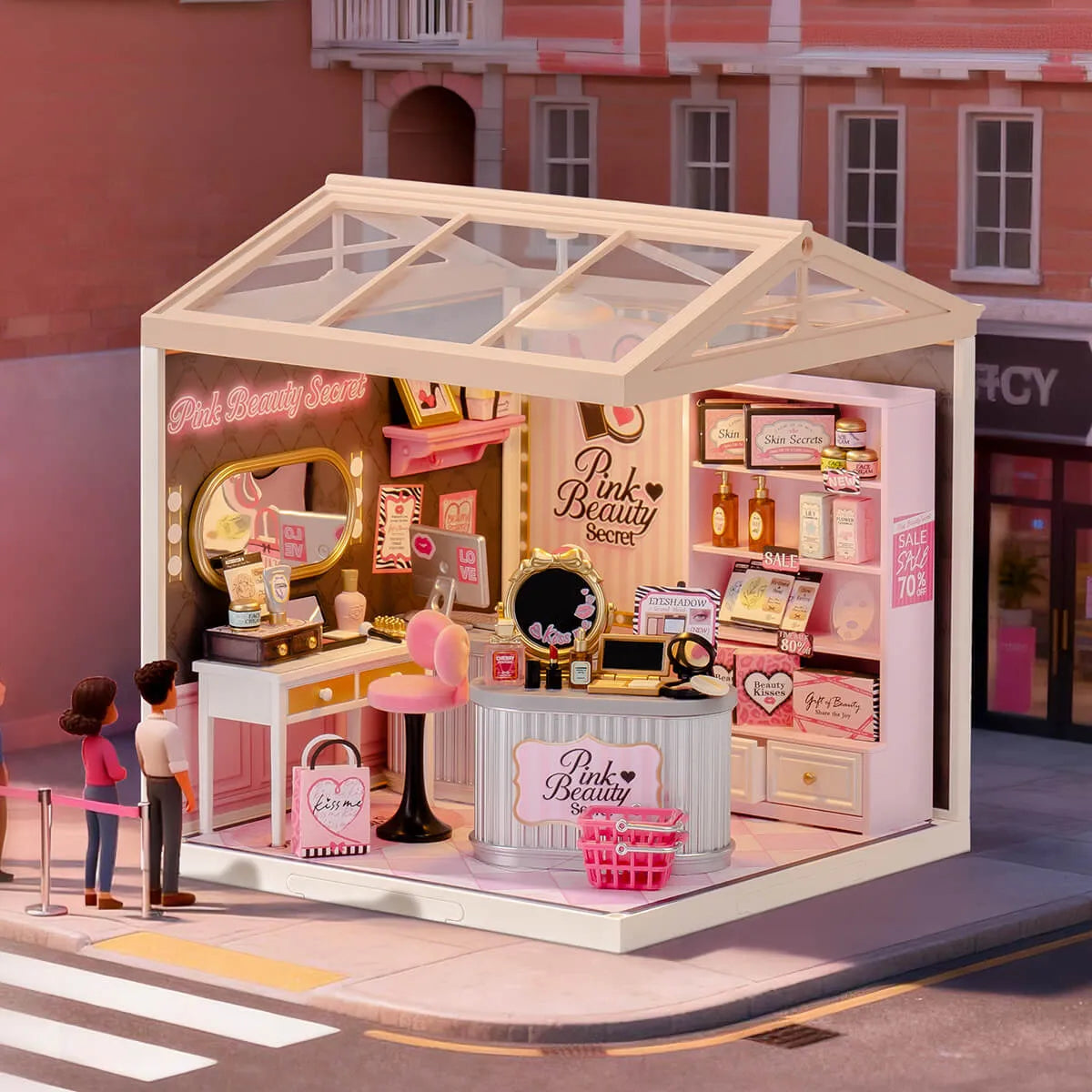 Rolife Pink Beauty Secret (DW026) - Super Creator Miniature House