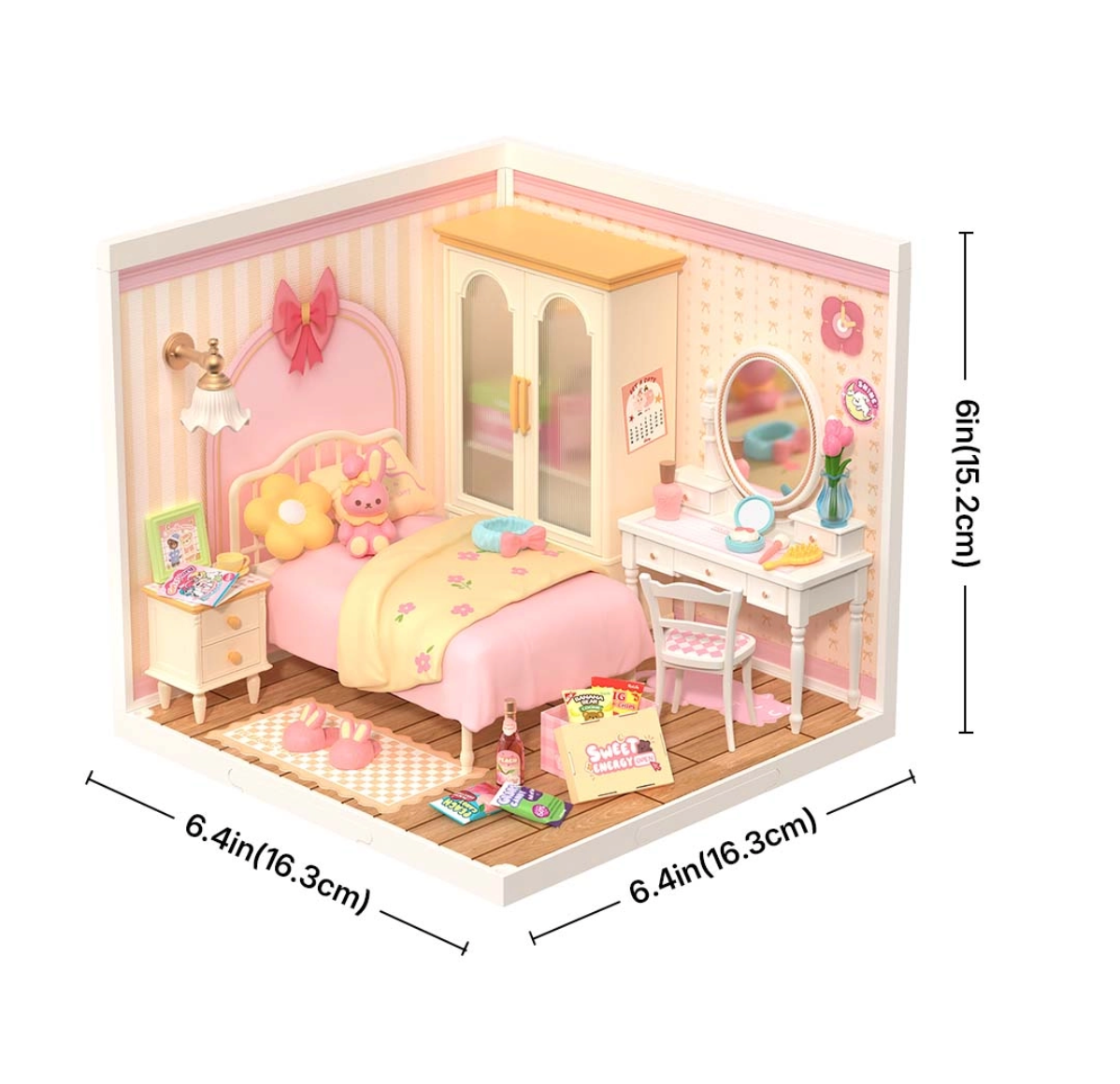 Rolife Super Creator Miniature House - Lovely Pink Bedroom