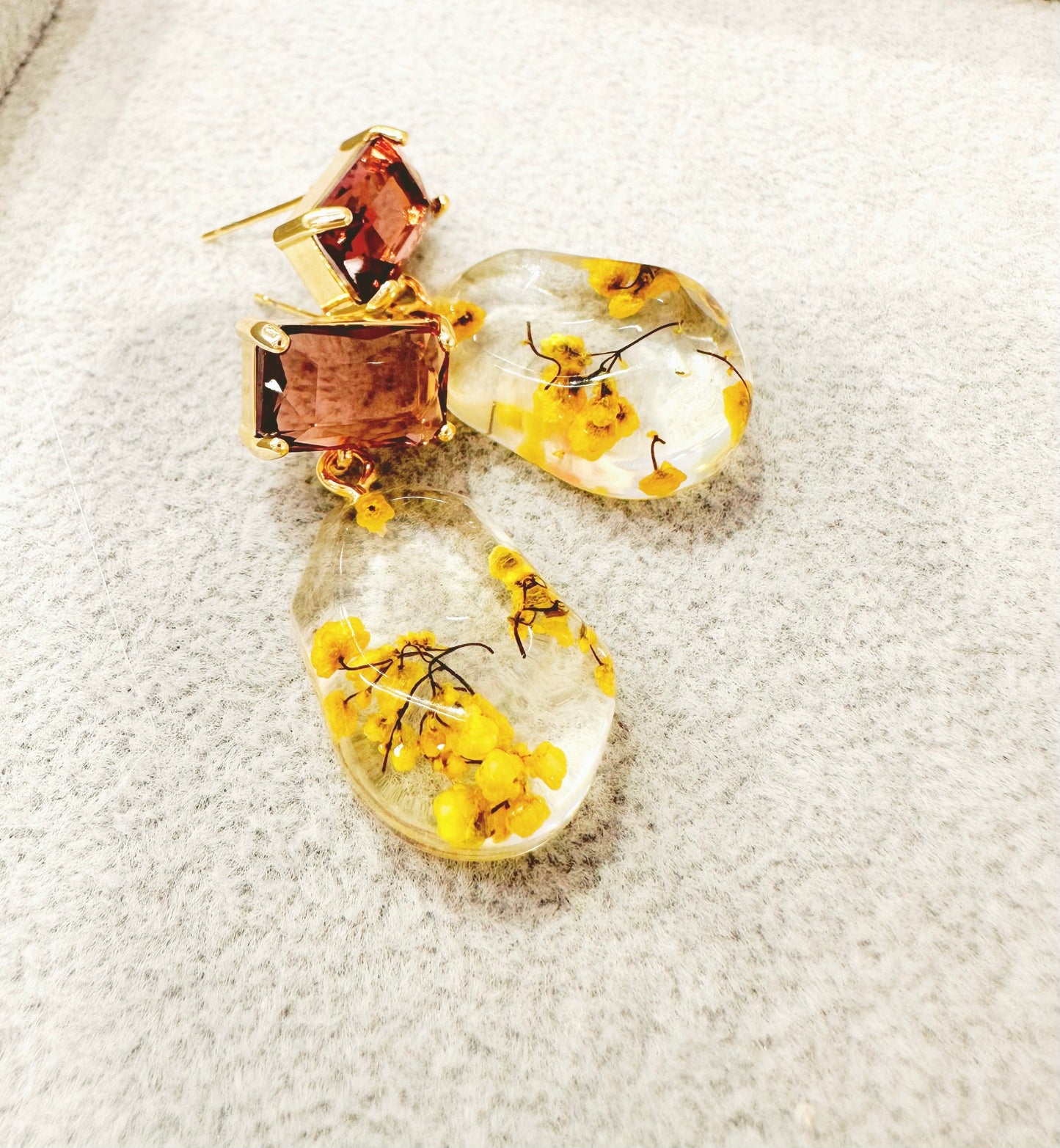 sunlit crystal radiant earrings