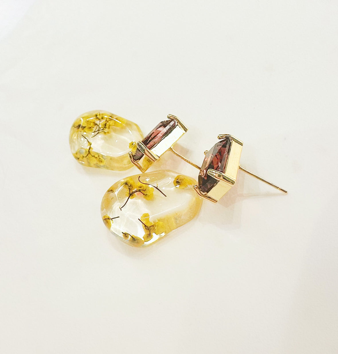 sunlit crystal radiant earrings