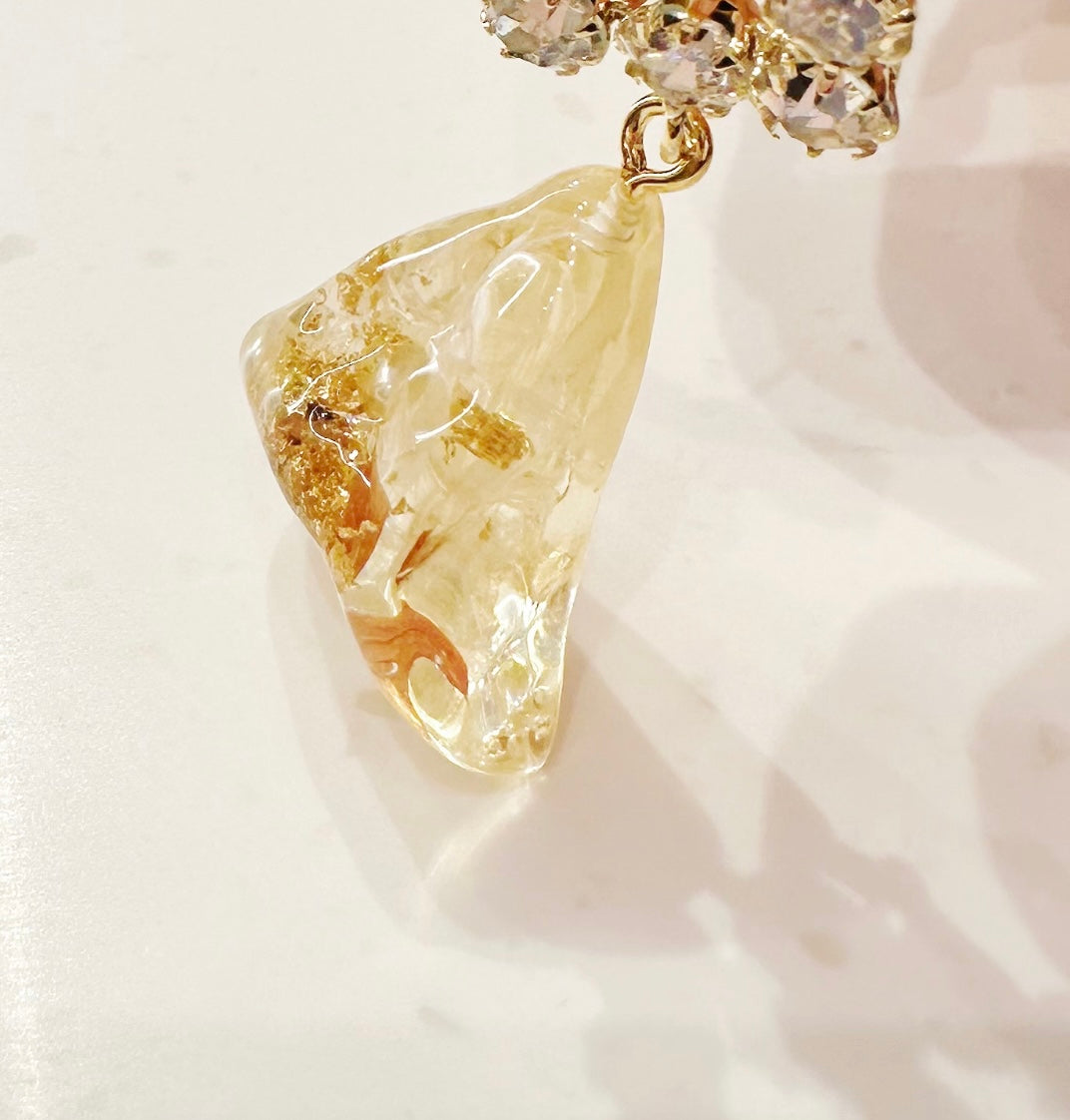 crystal diamond sunburst earrings