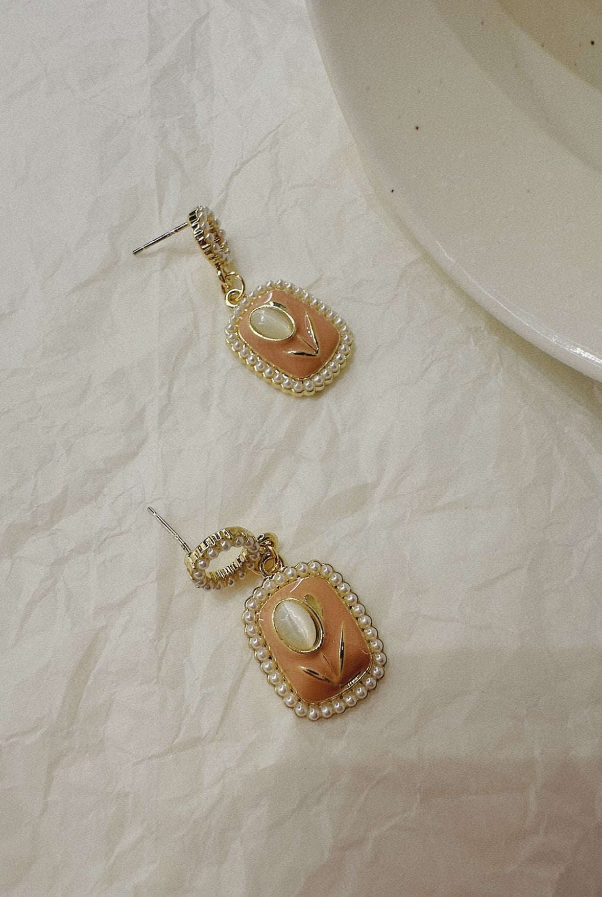pearl anker earrings