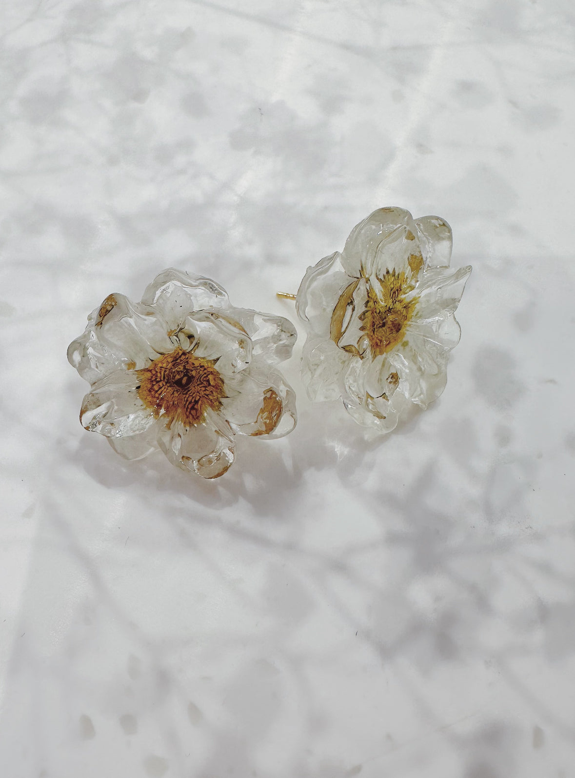 plain crystal sunflower earrings
