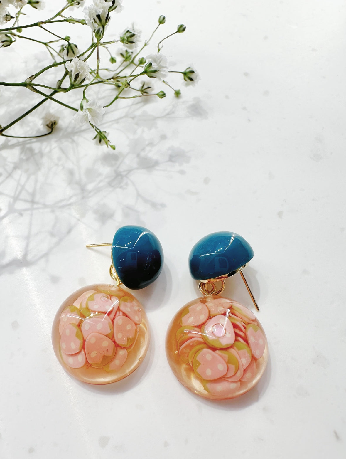 strawberry filled earrings