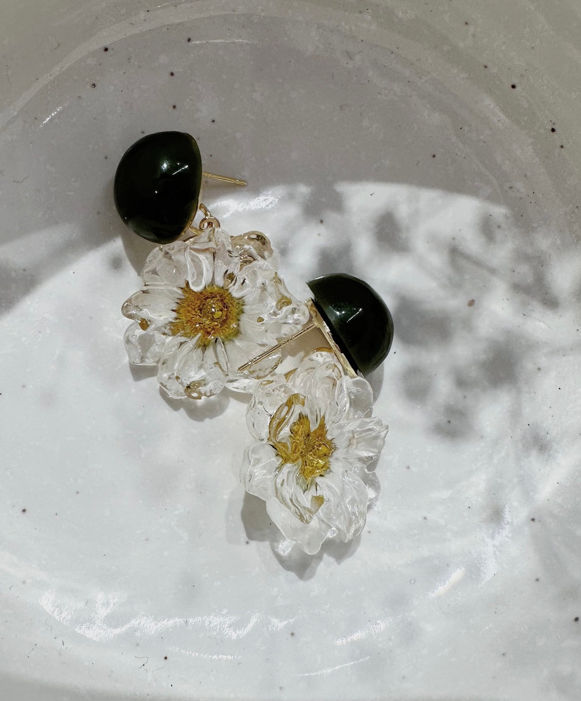 Crystal sunflower earrings