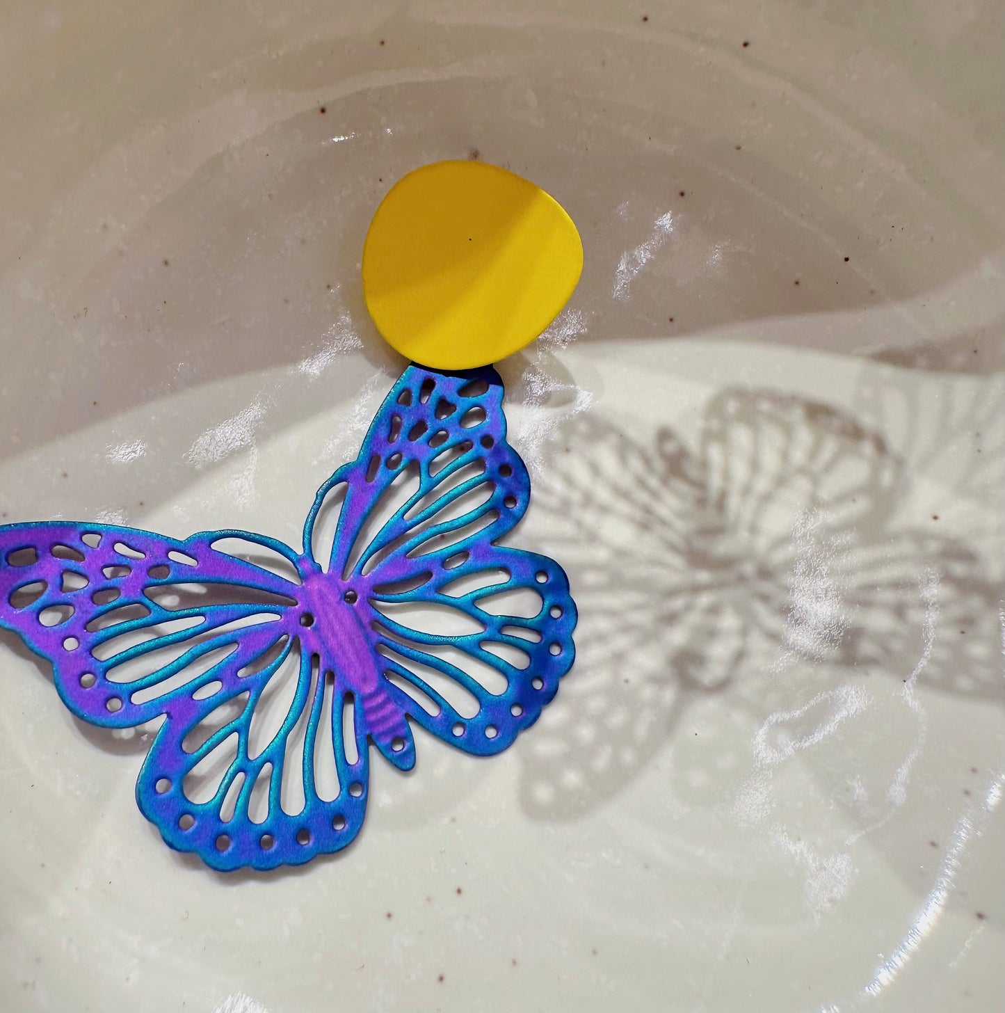 Blue gradient butterfly