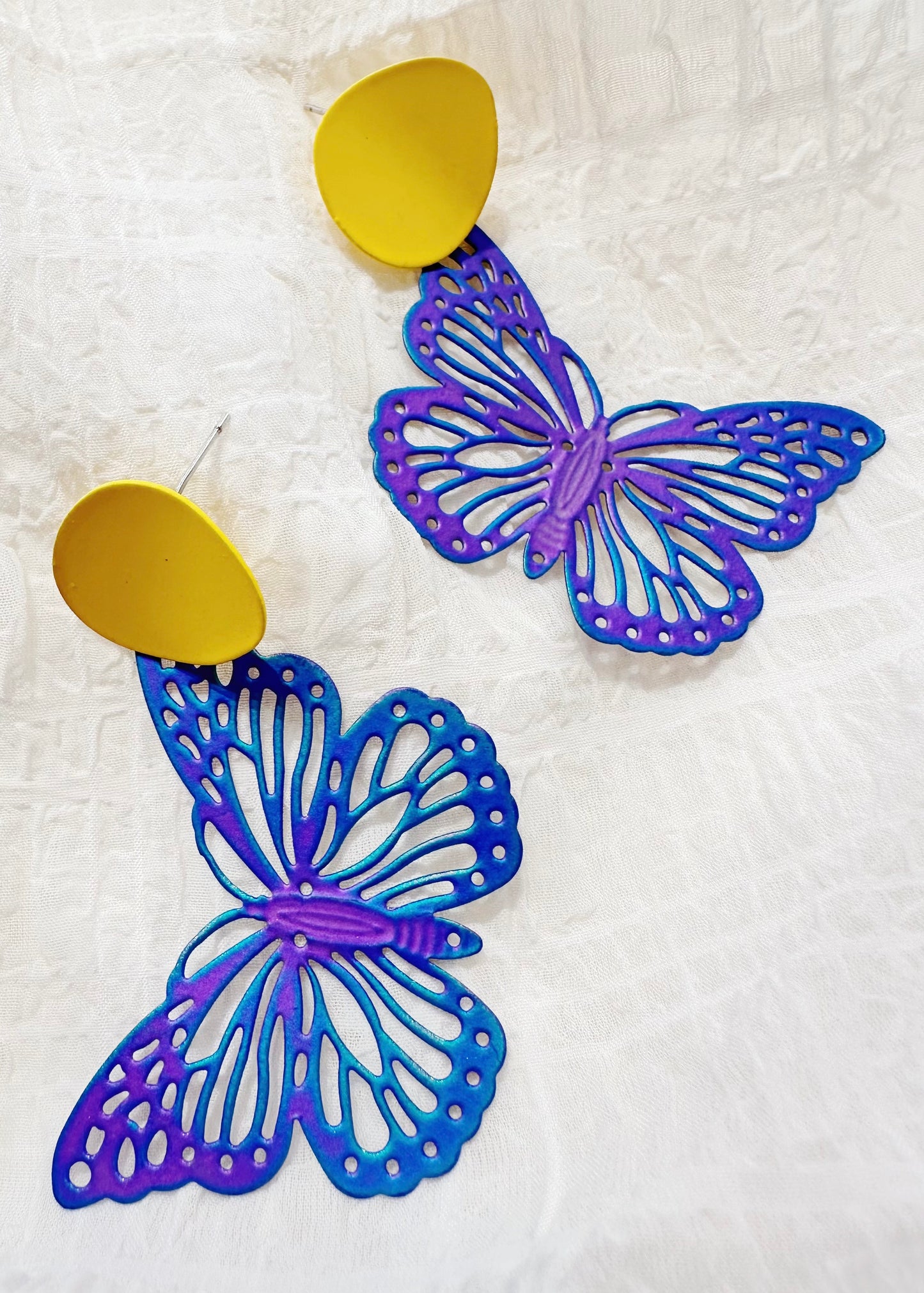 Blue gradient butterfly