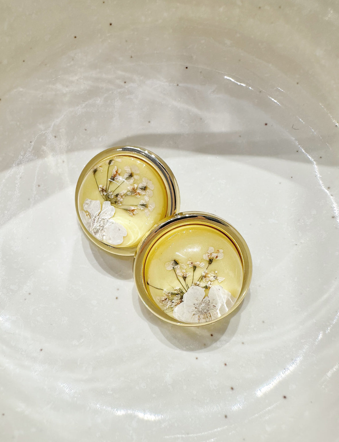 sunflower coin earring