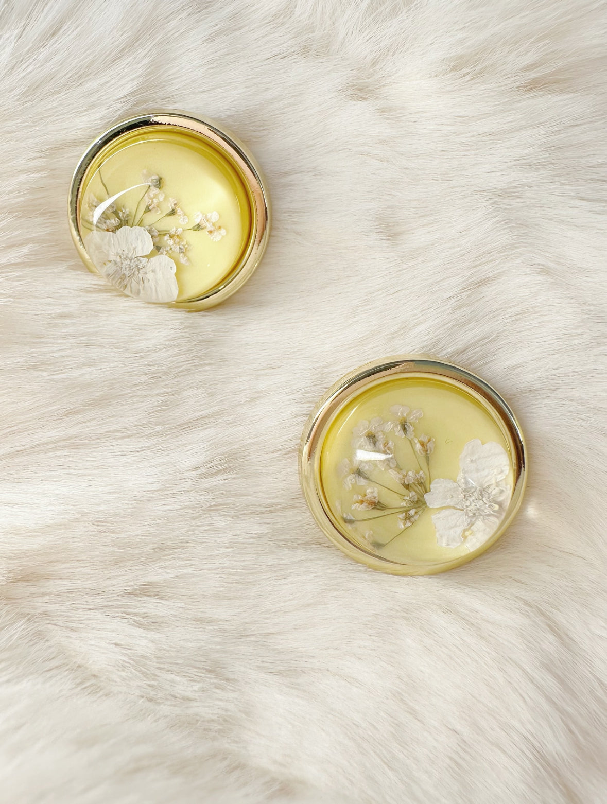 sunflower coin earring
