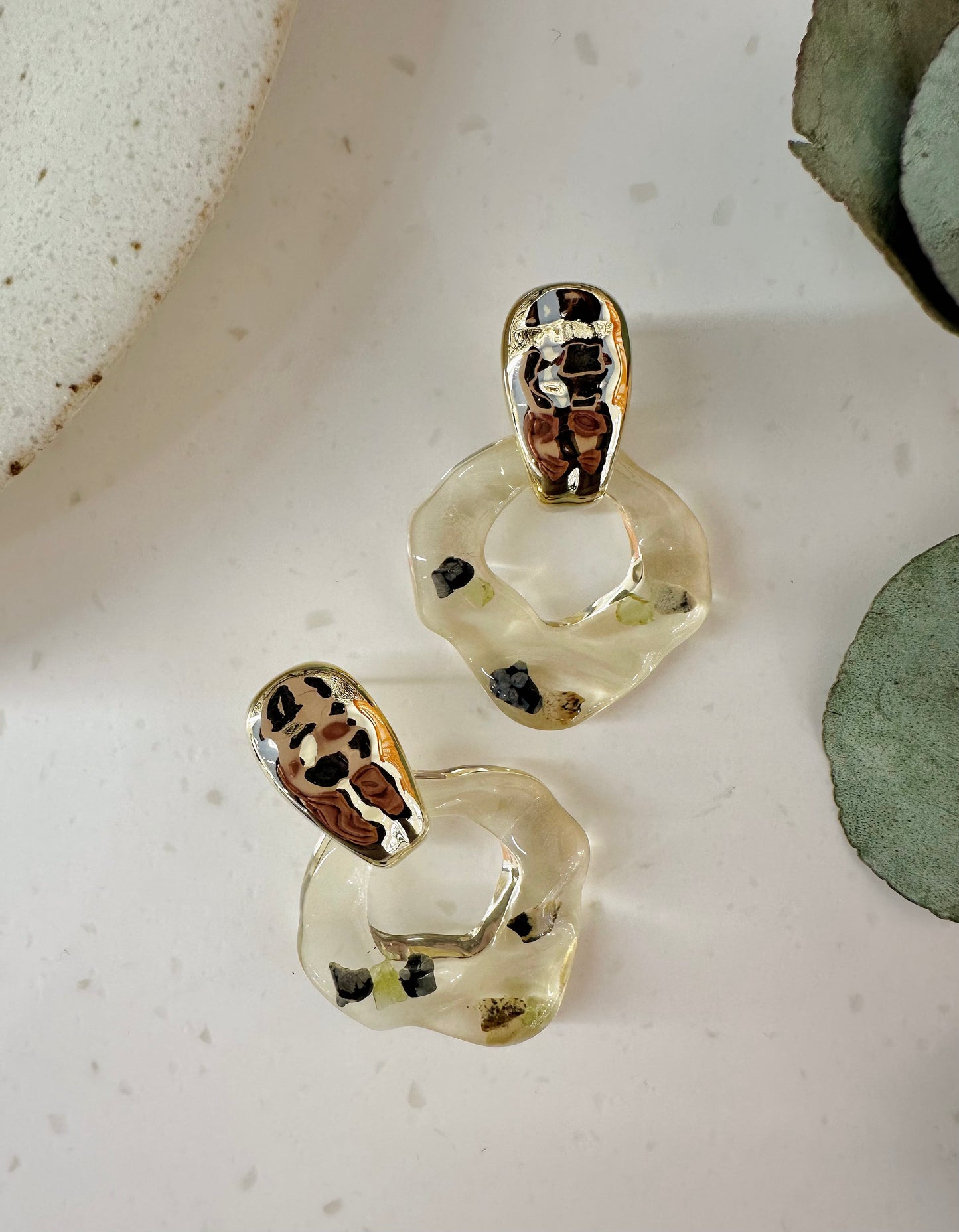 rocky loop earrings