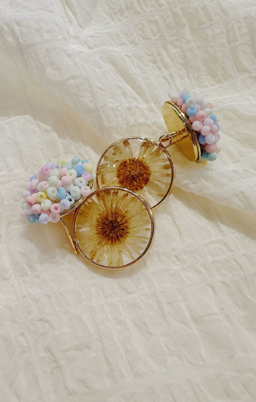 Cotton Candy Sunflower Radiance Earring