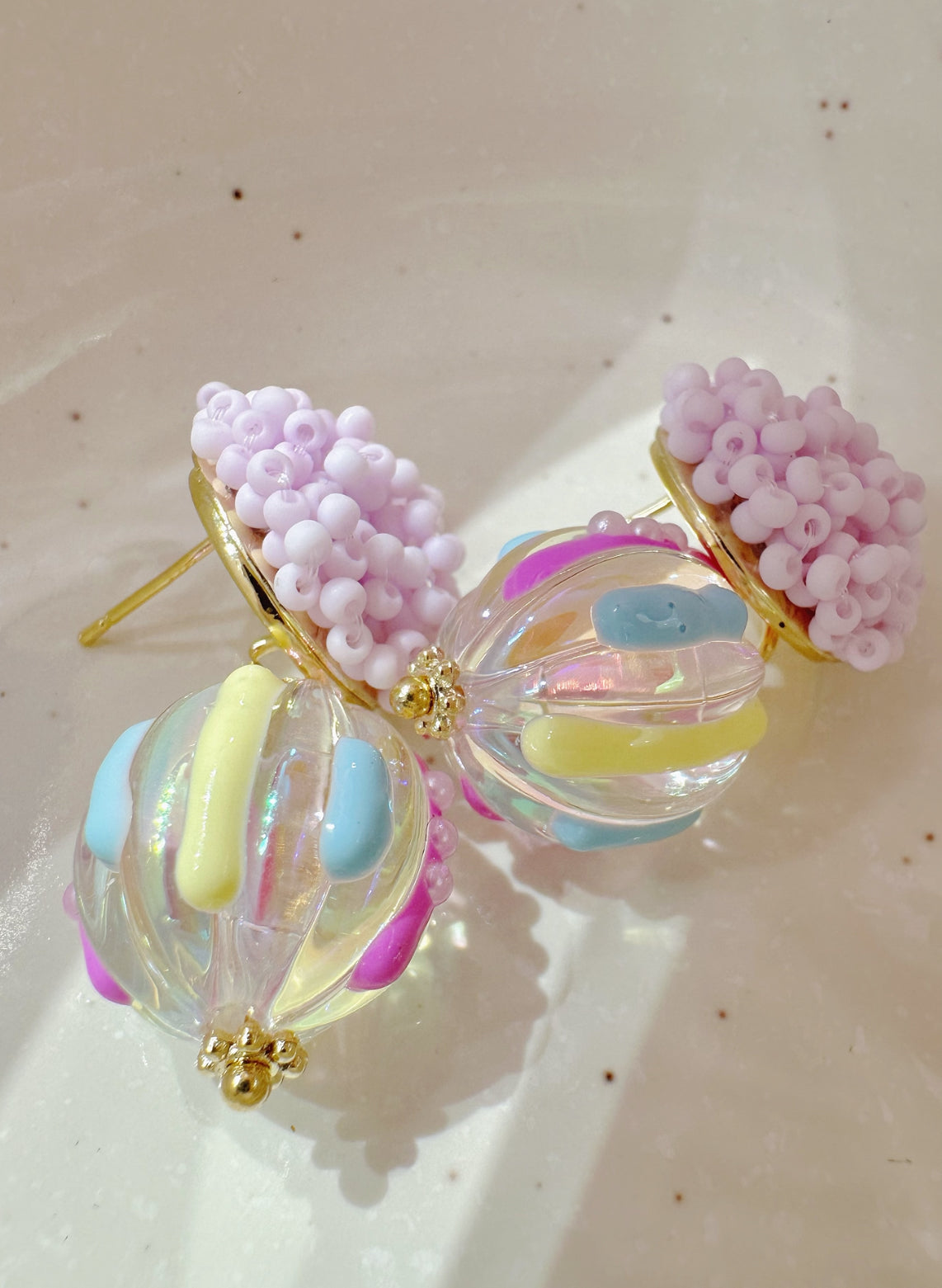 rainbow candy droplets