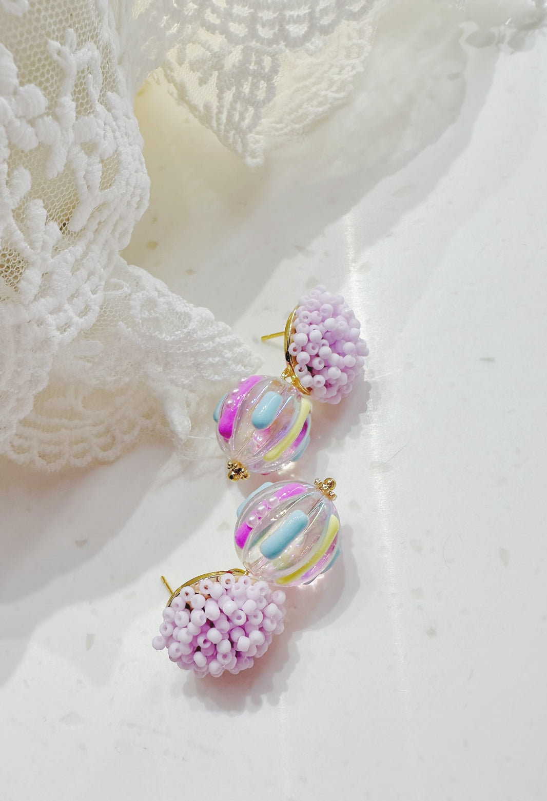 rainbow candy droplets