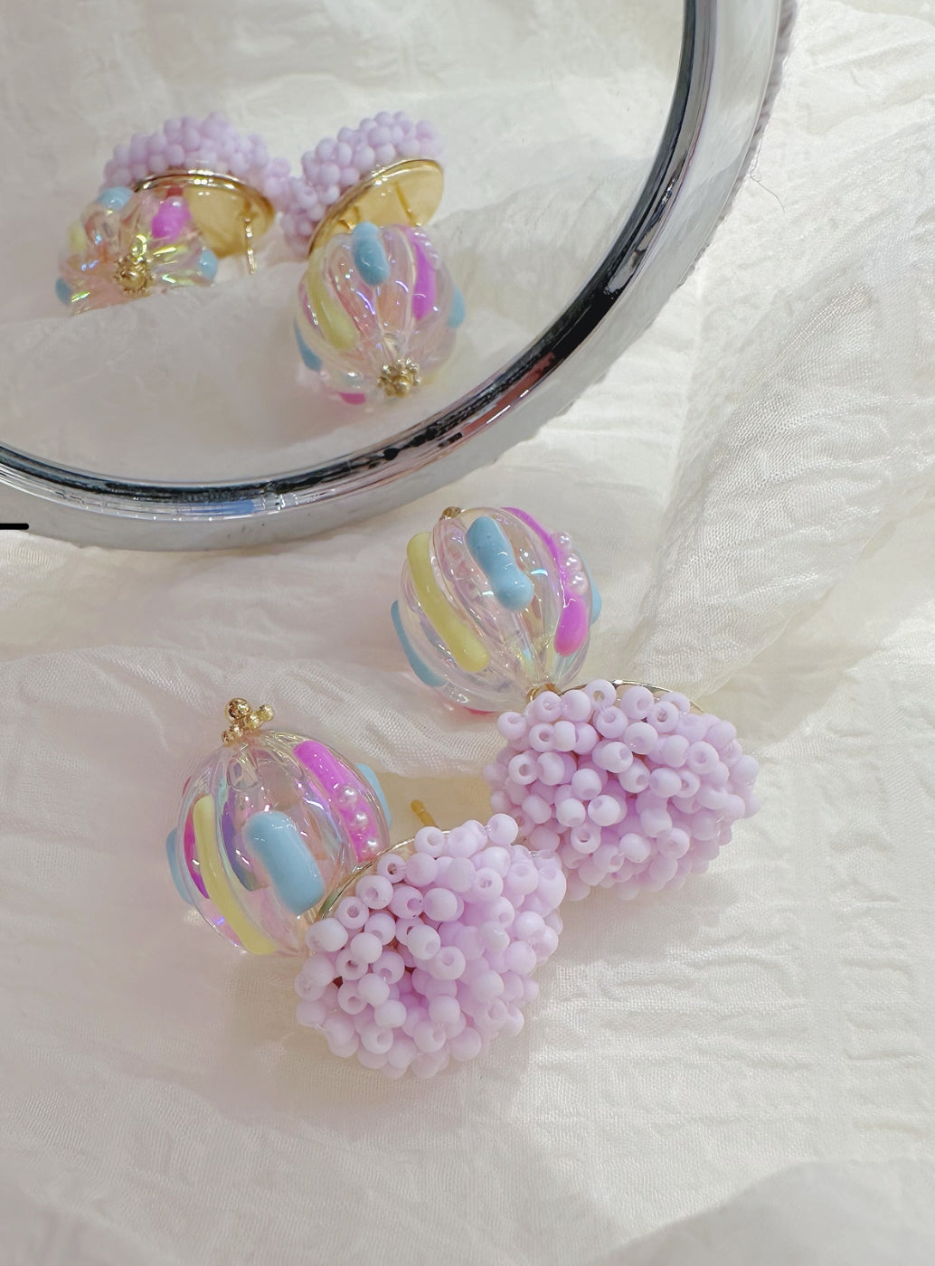 rainbow candy droplets