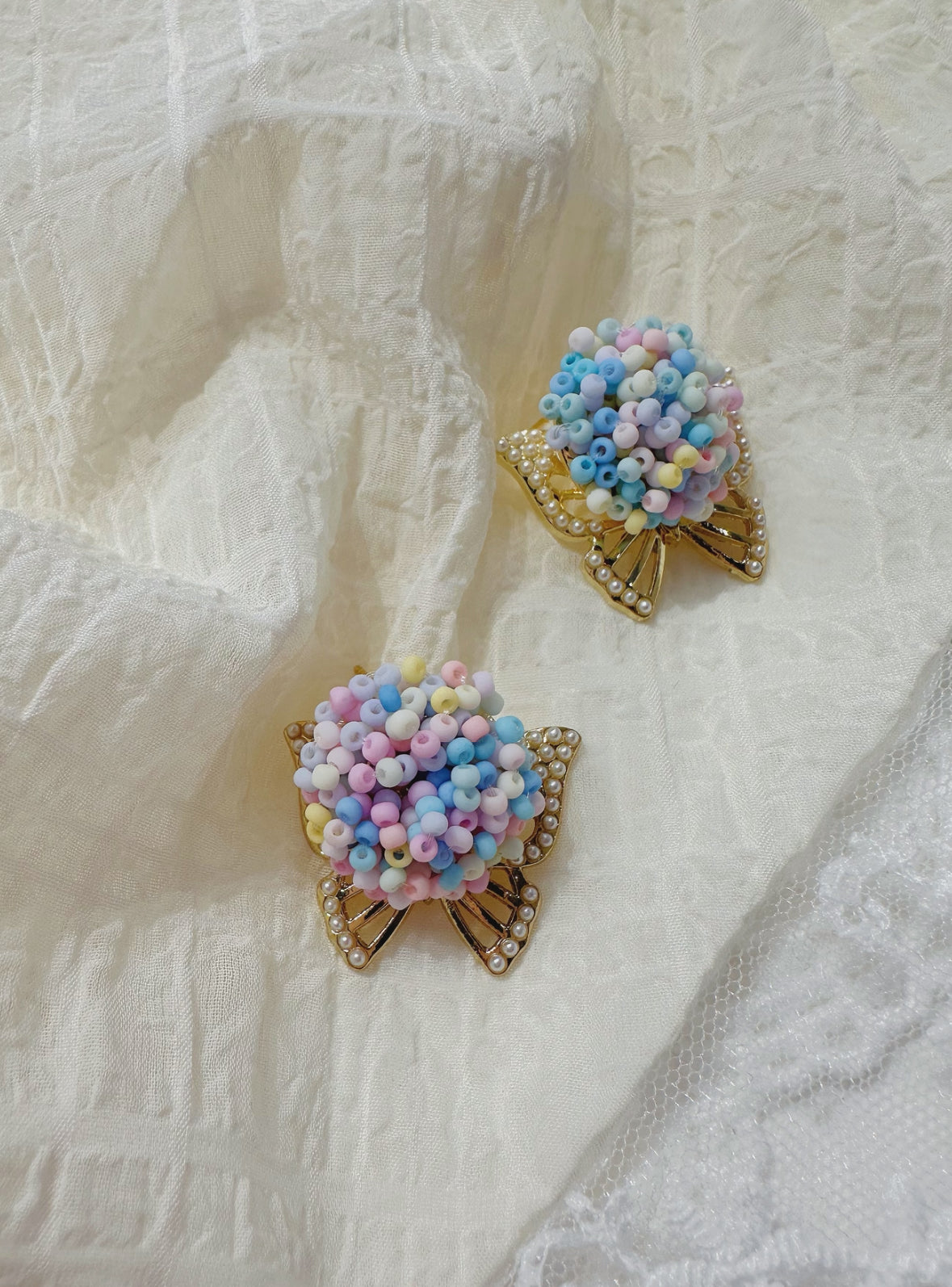 colourful butterfly earrings