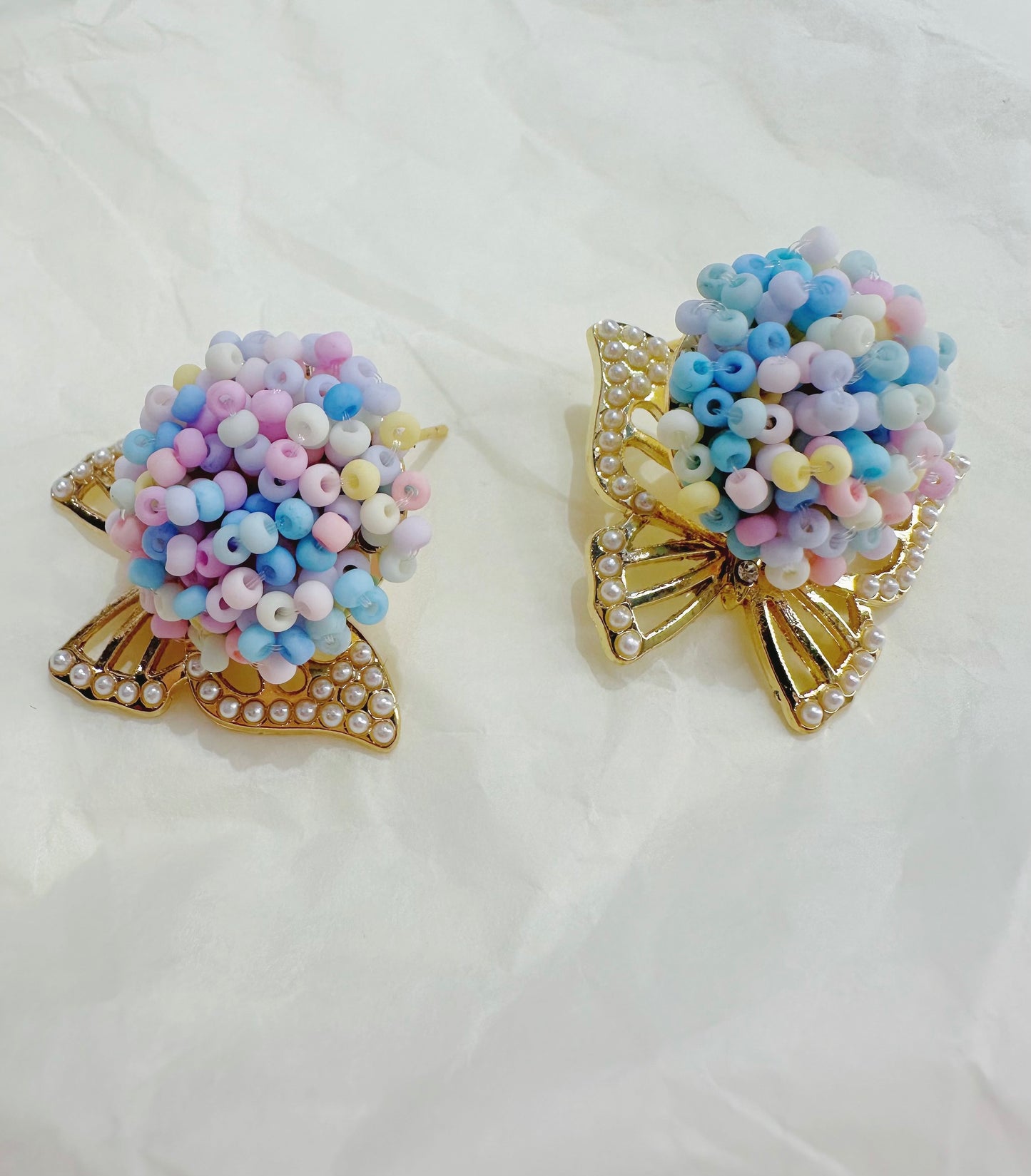 colourful butterfly earrings