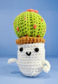 Handmade Artificial Cactus with white pot