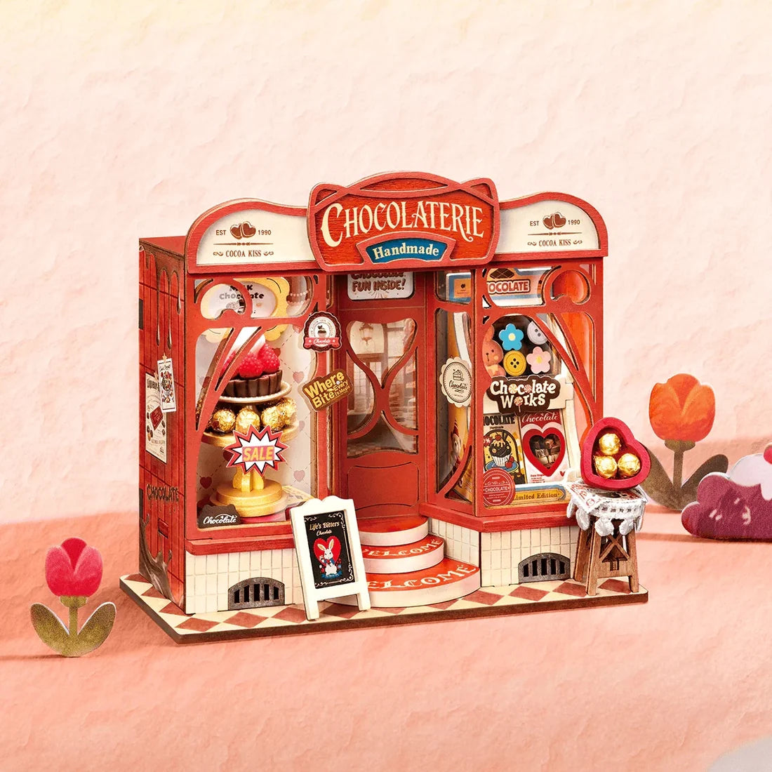 Sweet Chocolate Shop - Tiny Store Miniature House Kit (DS046)