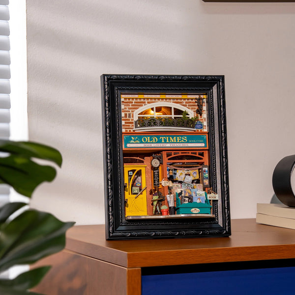 Rolife Old Times Bookstore 3D Wooden Puzzle DP004