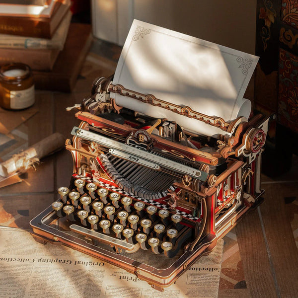 ROKR Mechanical Typewriter Magic Version (LK703C) - Working Theatre Typing Model