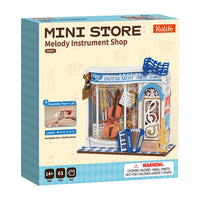 Melody Instrument Shop (DS047) - Tiny Store Miniature House Kit