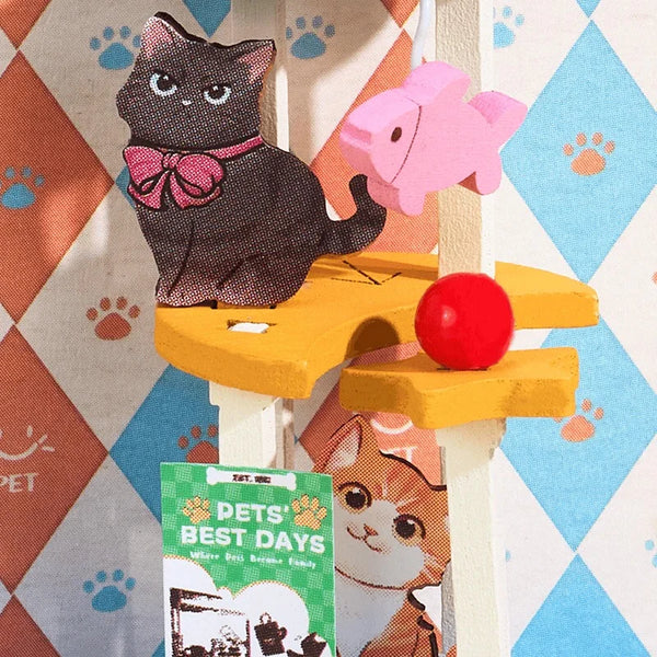 Rolife Pawfect Pet Shop (DS045) - Tiny Store Miniature House Kit