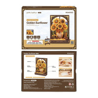 Golden Sunflower (TH002) - Light-Up 3D Wooden Wall Art
