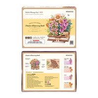 Wooden Blooming Book (TW04H) - DIY Wooden Flower 3D Puzzle