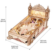 ROKR 3D Pinball Machine (EG01) - Sound & Light Tabletop Game