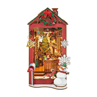 Rolife Christmas Indoor Scene (TGC07) - Warm Light Book Nook Display