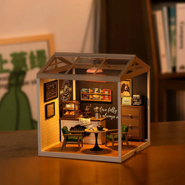 Breezy Time Cafe (DW001B) | Super Creator Mini Room Kit