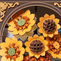 Golden Sunflower (TH002) - Light-Up 3D Wooden Wall Art