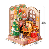Rolife Christmas Fireplace (DS041) - Festive DIY Miniature House