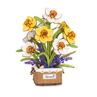 Rolife Narcissus (TF002) - Daffodil Wooden Flower Bouquet