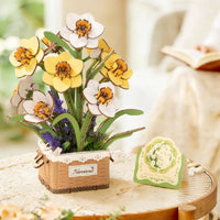 Rolife Narcissus (TF002) - Daffodil Wooden Flower Bouquet