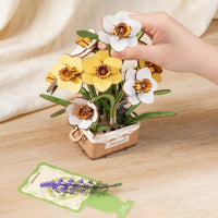 Rolife Narcissus (TF002) - Daffodil Wooden Flower Bouquet