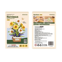 Rolife Narcissus (TF002) - Daffodil Wooden Flower Bouquet