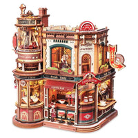 Dream Coffee Factory Light & Music (EAB02) - 3D Wooden Puzzle Kit