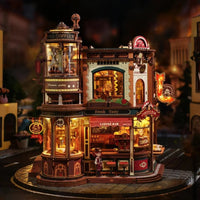 Dream Coffee Factory Light & Music (EAB02) - 3D Wooden Puzzle Kit