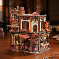 Dream Coffee Factory Light & Music (EAB02) - 3D Wooden Puzzle Kit
