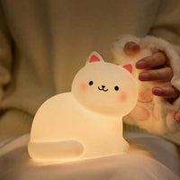 Little White Cat Silicone Night Light